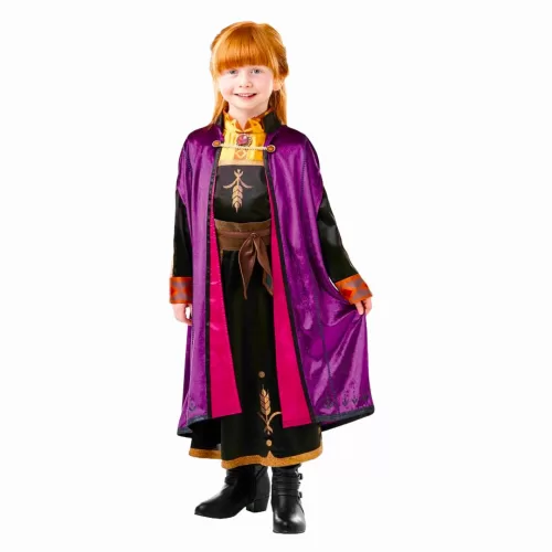 Disfraz de Niña de Carnaval ANNA Frozen 2 Deluxe talla S
