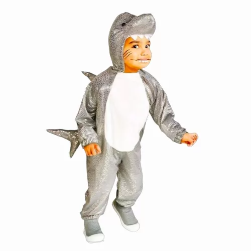 Disfraz de tiburón HIDE AND EEK 4-5T Gris