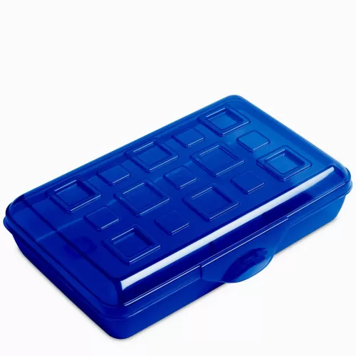 Estuche de plástico ETERILITE colegial azul