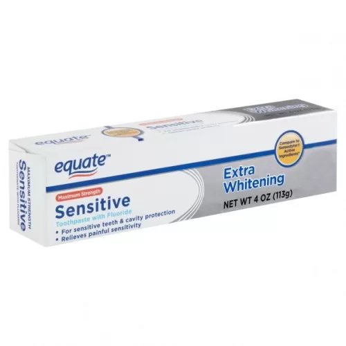 Pasta dental blanqueador EQUATE sensitive 113g.