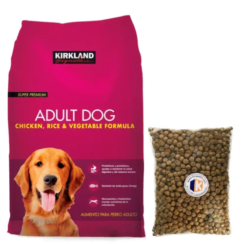 Alimento para Perros KIRKLAND formula adulta pollo, arroz y verduras 1kg Reempacado