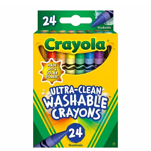 Creyones de cera lavable CRAYOLA 24 und colores surtidos