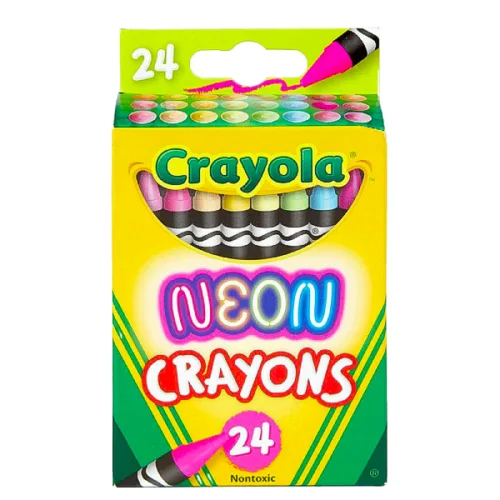 Creyones de cera CRAYOLA 24 und colores Neón