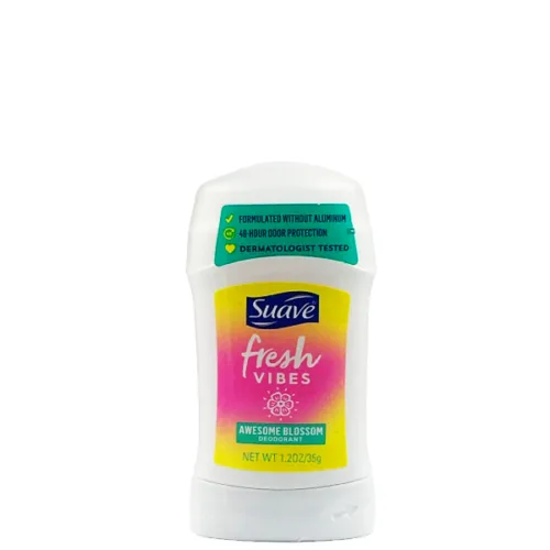 Desodorante en barra 48h SUAVE fresh vibes awesome blossom 35g.