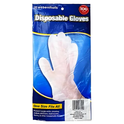Guantes desechables ESSENTIALS talla unica 100 und