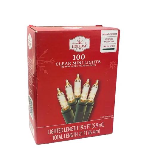 Mini luces navideñas HOLIDAY TIME Verdes 100 luces