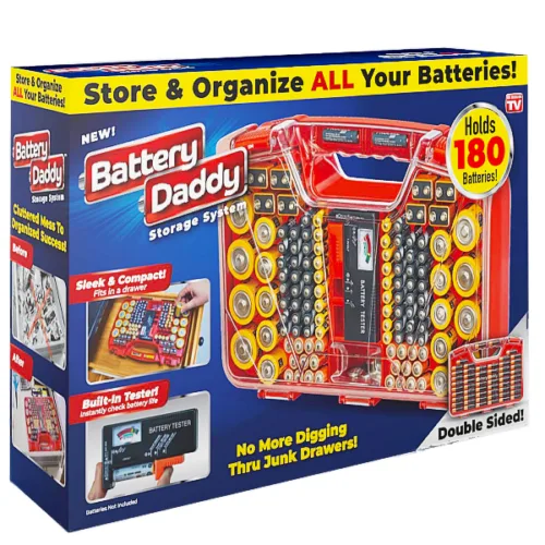 Estuche para Baterías BATTERY DADDY hasta 180 UND Variadas