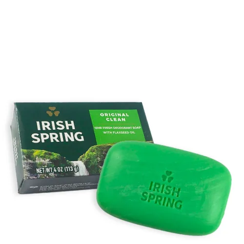 Jabon de barra IRISH SPRING original clean 113g 1und..