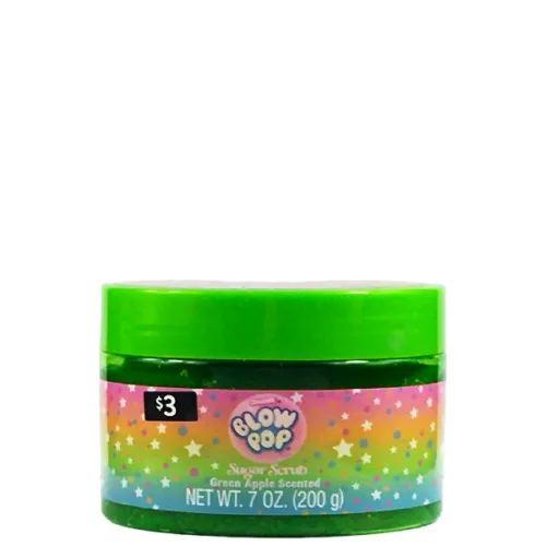 Exfoliante de azúcar BLOW POP manzana verde, 200g.
