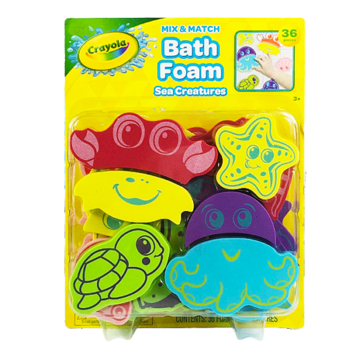 Juego de figura de foami CRAYOLA para el baño criatura marinas 36 piezas