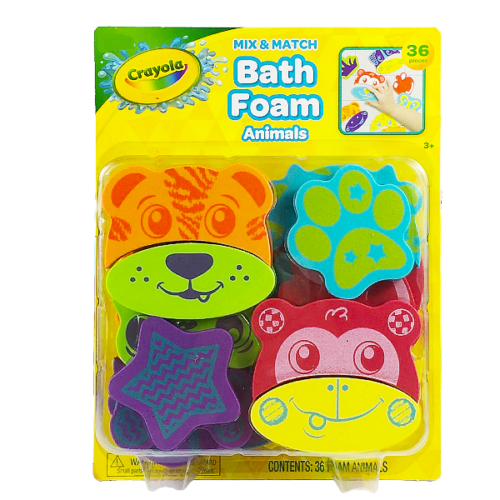 Juego de figura de foami CRAYOLA para el baño animalitos 36 piezas