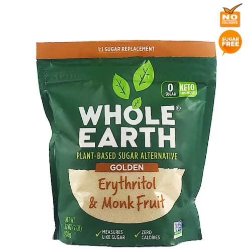 Azúcar alternativa dorada WHOLE EARTH a base de plantas 908g.