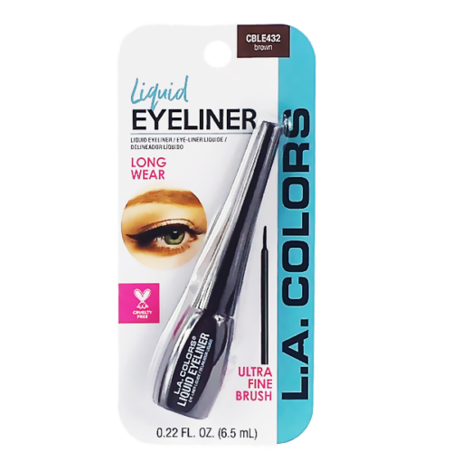 Delineador Liquido L.A.COLORS CBLE432 marrón 6.5mL