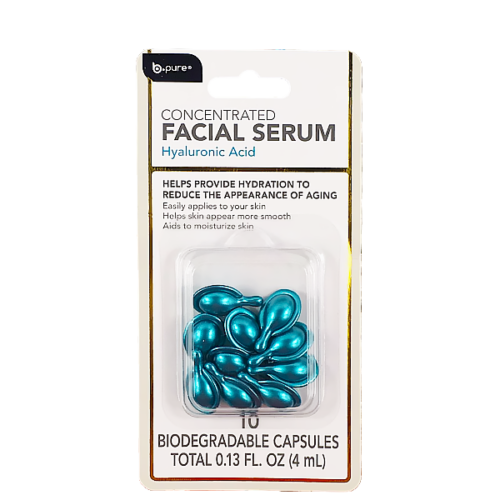 Suero facial B.PURE con acido hialuronico 10 perlas de 0.4ml c/u.
