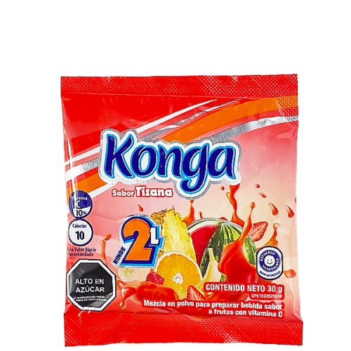 Bebida en polvo KONGA sabor a tizana 30g