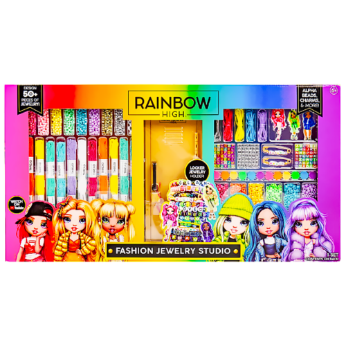 Kit  para collares y pulseras RAINBOW HIGH 1400 piezas
