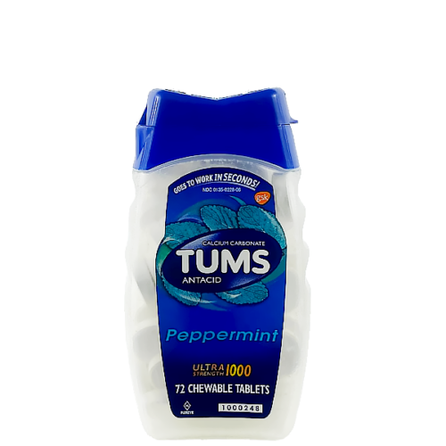 Antiácido TUMS Menta Ultra Fuerte 1000 mg 72 unid..