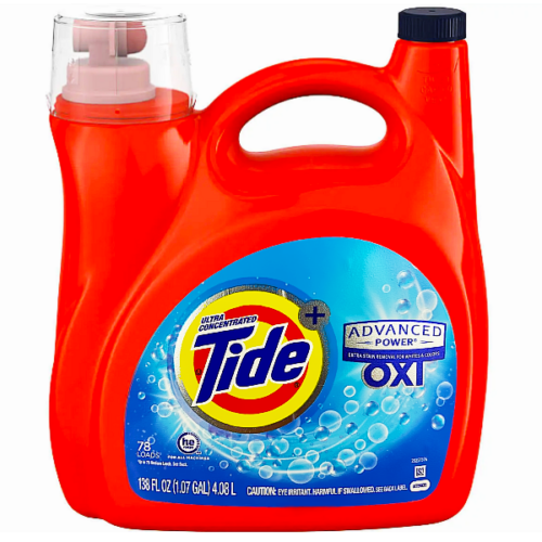 Detergente liquido TIDE advanced power oxi 78 cargas 4.08L