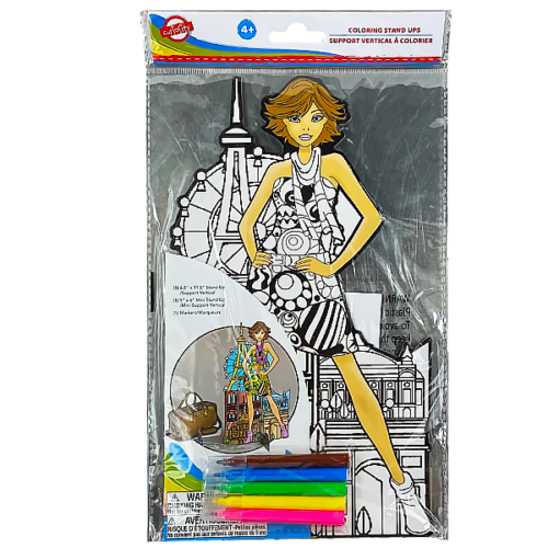 Plantilla para colorear CURIOSITY con soporte