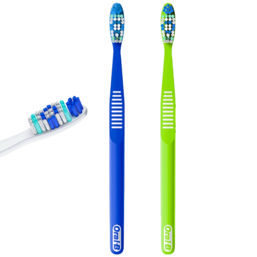 Cepillo de dientes ORAL B suave colores variados..