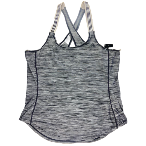 Camiseta depotiva ADIDAS sin mangas para mujer negra y gris talla L