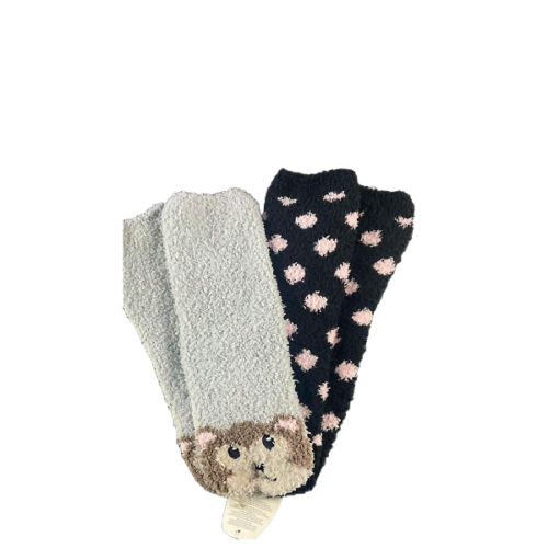 Medias SECRET TREASURES Talla 4-10 gris y negro 2 unid