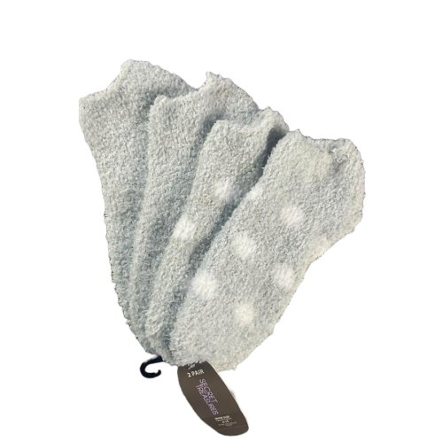 Medias SECRET TREASURES Talla 4-10 gris y blanco 2 und