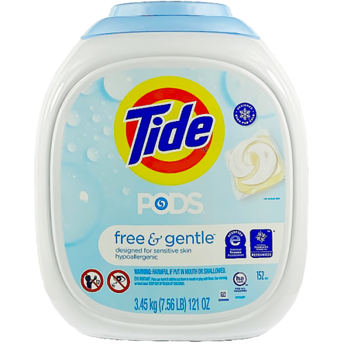 Detergente en capsulas TIDE Pods ropa de bebe 3.45kg 152cap