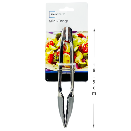 Mini pinza MAINSTAYS de acero inoxidable con punta de goma