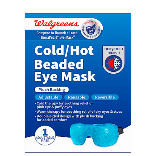 Mascarilla para ojos WALGREENS con perlas de gel frio Y caliente