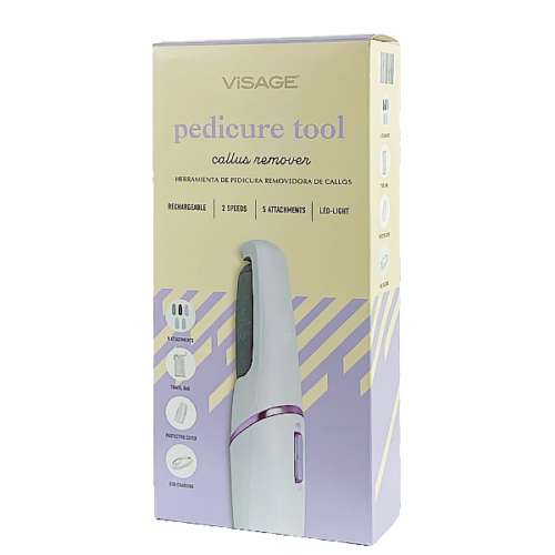 Kit removedor de callos electrónico inalámbrico VISAGE 5 piezas