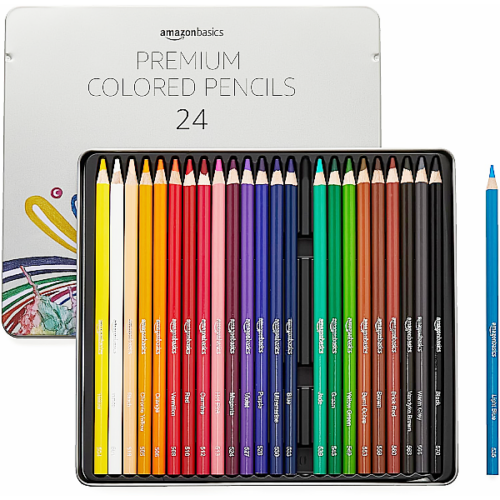 Lápices de colores suaves AMAZON BASICS 24 unidades