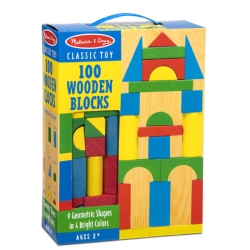Juego de bloques de madera MELISSA & DOUG para niños