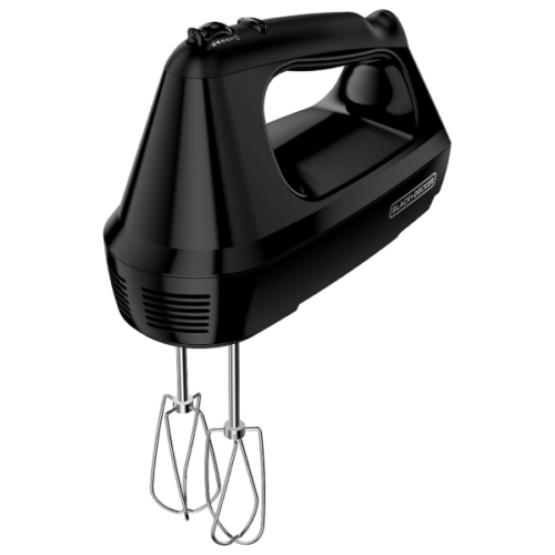 Batidora de mano BLACK+DECKER de 6 velocidades con Turbo Boost, color negro