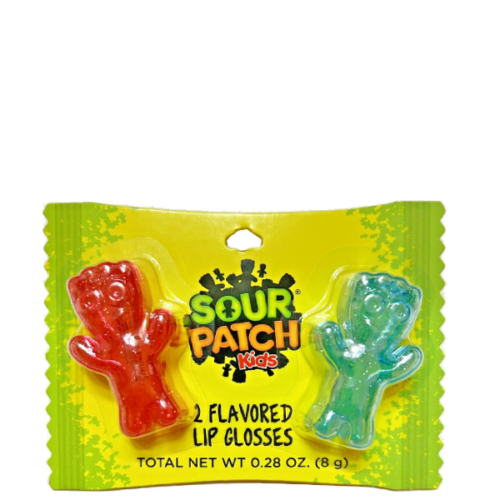 Juego de balsamos labiales Sour Patch Kids con Sabor a Sandía y Frambuesa Azul, 0.28 oz