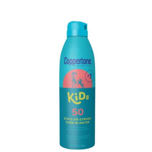 Protector solar spray COPPERTONE KIDS resistente al agua spf 50 156g