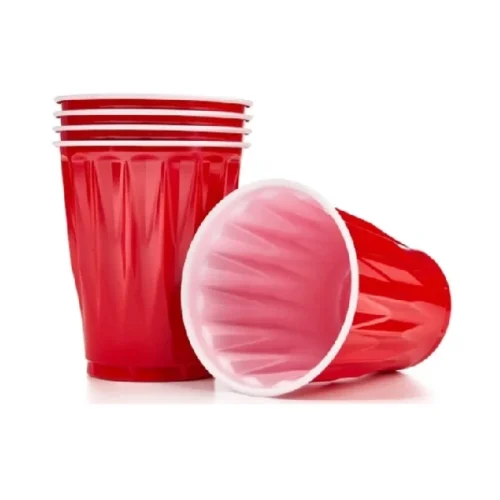 Vasos plásticos BERKLEY JENSEN rojos 532mL 40 und reempacados